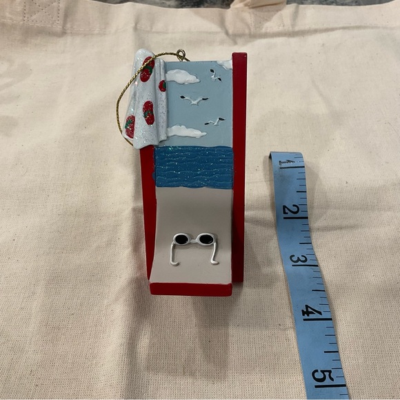FREE w PURCHASE 🤗 Beach Chair Holiday Tree Ornament Sunglasses & Seagulls - Picture 6 of 6